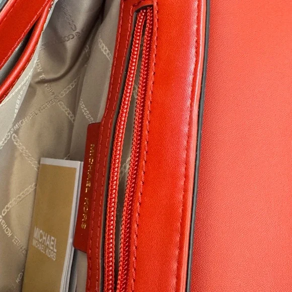 Michael Kors Red Shoulder Bag - Picture 8 of 16